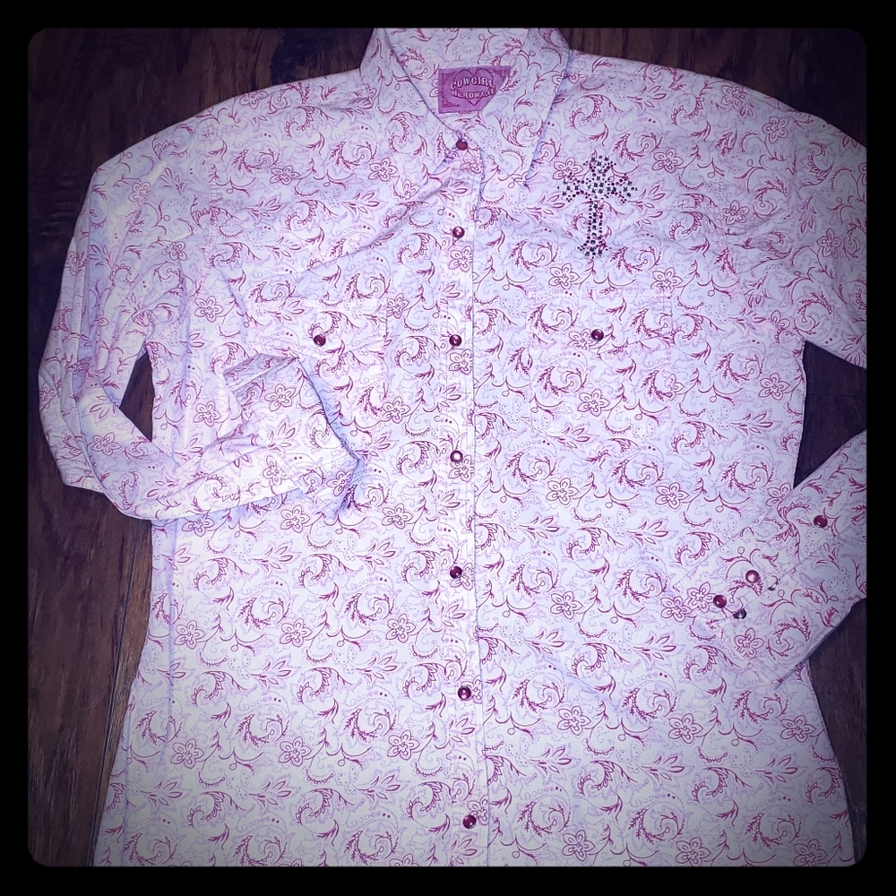 Cow girl long sleeve shirt
